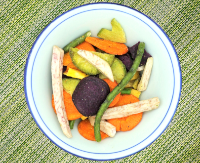 Healthy vegetable crisps chips