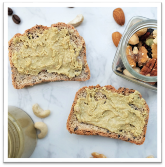 Toast with nut butter