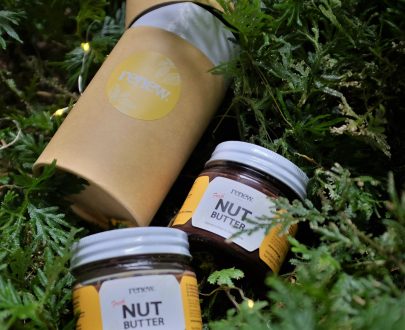 two nut butter container