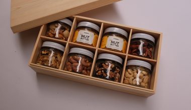 wooden nut butter box opened