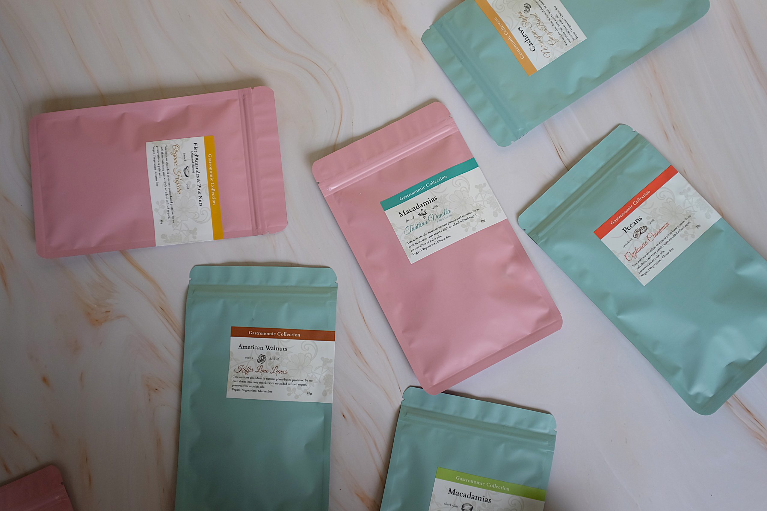 Gastronomic snack pack close-up